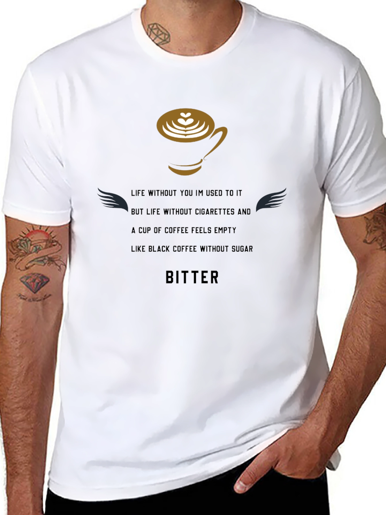 Bitter Coffee Graphic Tee - Black