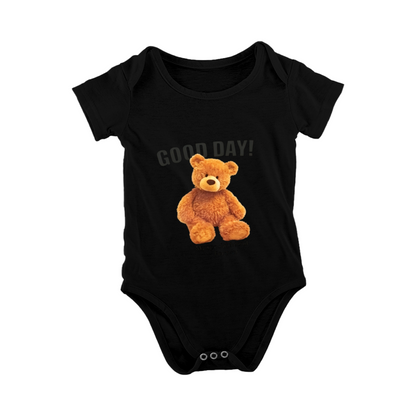 Good Day Fluffy Teddy Bear Sweet Baby Onesie Gift