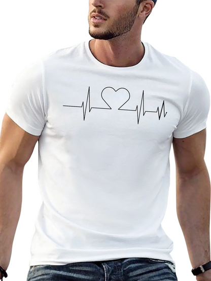 Heartbeat Heart Graphic T-Shirt