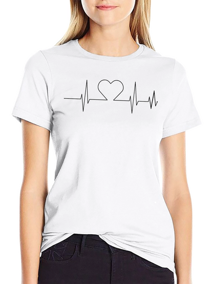 Heartbeat Heart Graphic T-Shirt