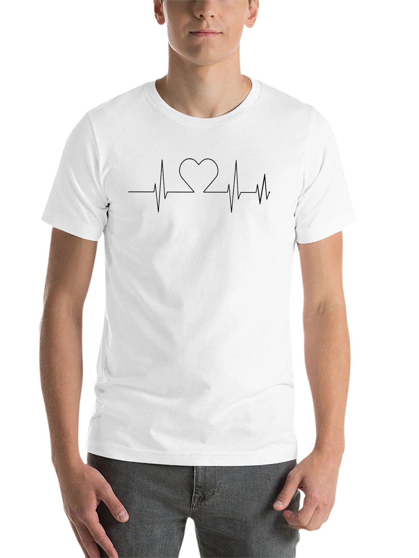 Heartbeat Heart Graphic T-Shirt
