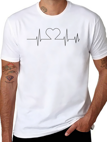 Heartbeat Heart Graphic T-Shirt