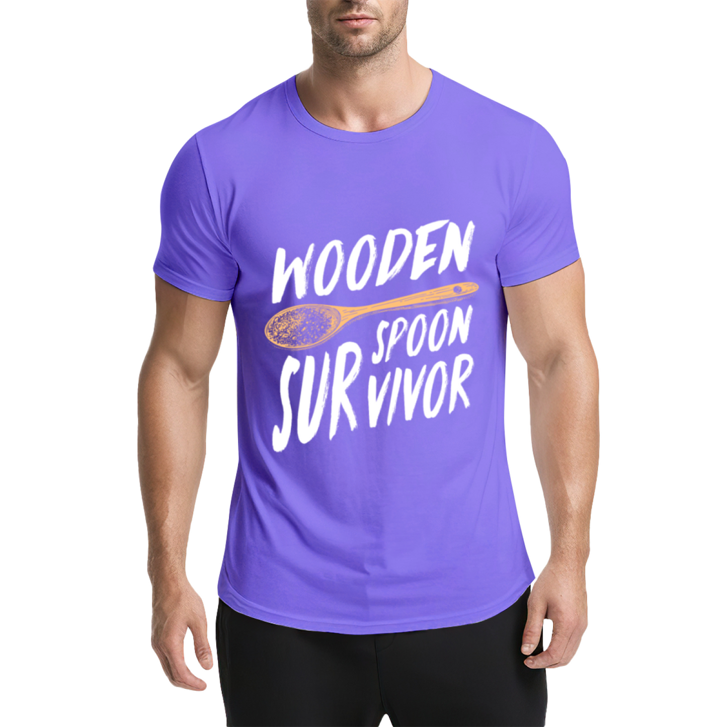 Wooden Spoon Survivor Funny Slogan Casual Tee