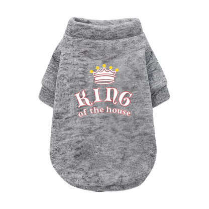 King of The House Noble Crown Puppy Sweater
