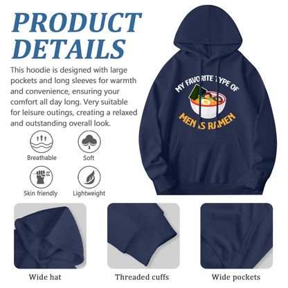 Funny Ramen Noodle Pun Unisex Hoodie, Cozy Casual Daily Wear