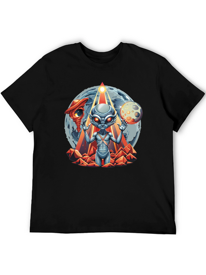 Alien Graphic T-Shirt: Sci-Fi Style Black Tee