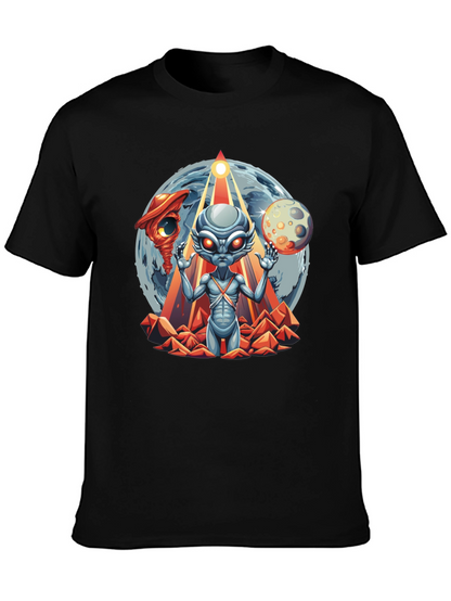 Alien Graphic T-Shirt: Sci-Fi Style Black Tee