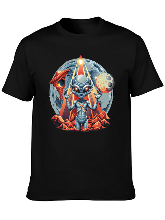 Alien Graphic T-Shirt: Sci-Fi Style Black Tee