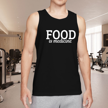 Food Is Medicine Healthy Lifestyle Simple Tank Top