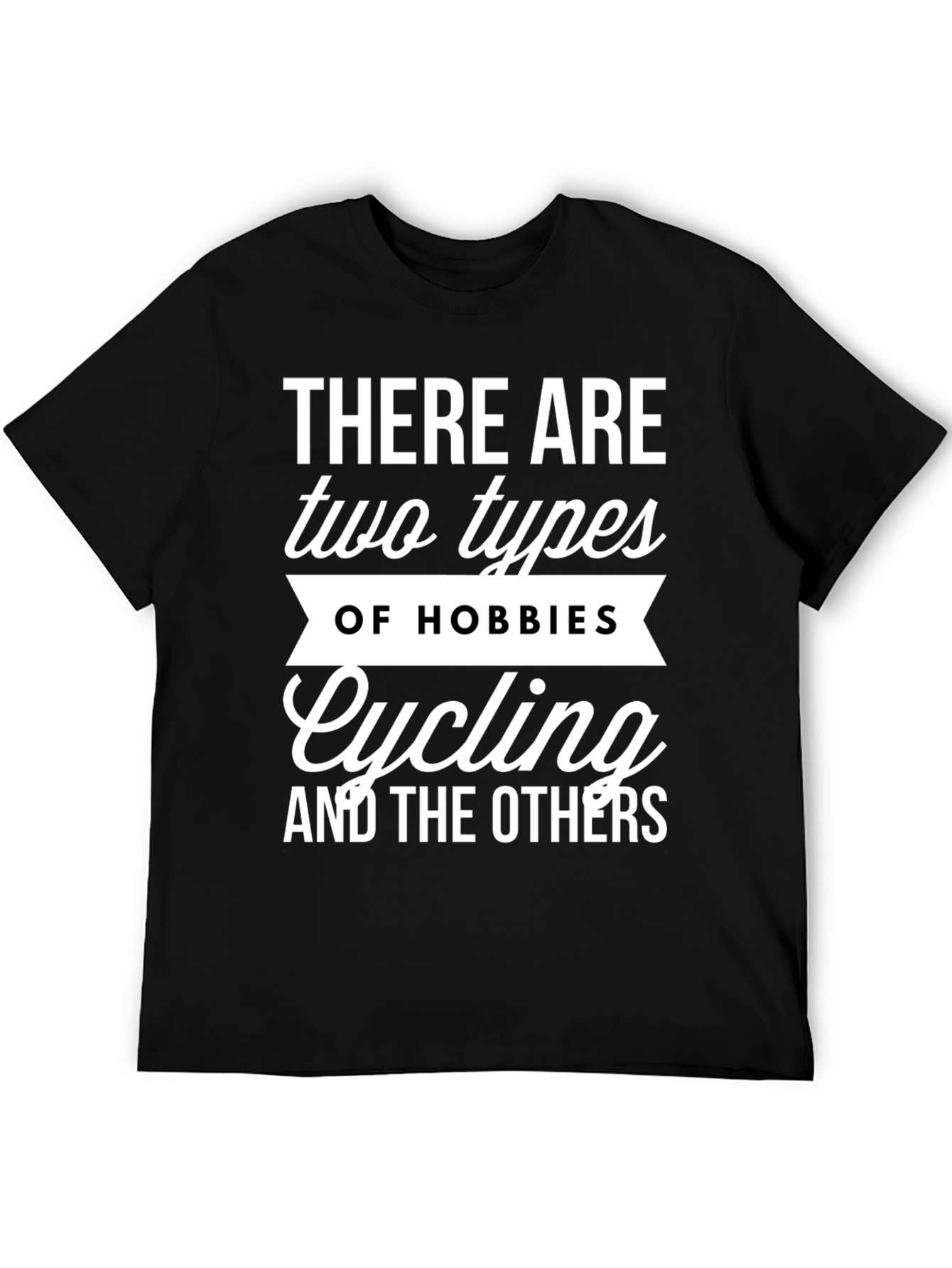 Cycling Hobbies Graphic Tee - Black