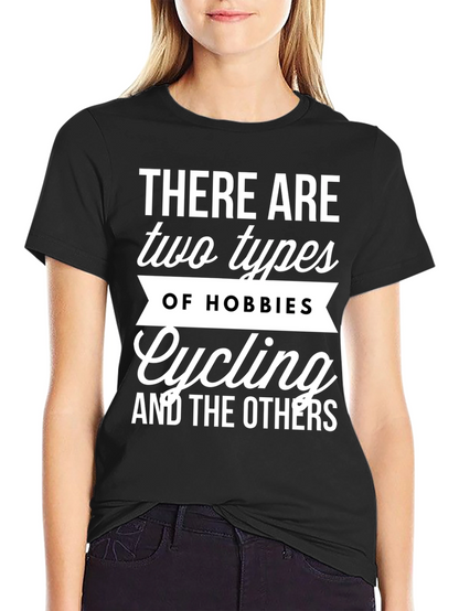 Cycling Hobbies Graphic Tee - Black