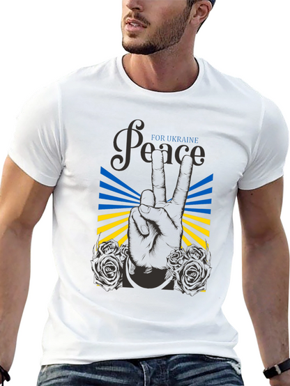Peace for Ukraine Graphic T-Shirt