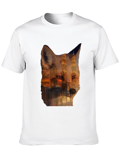 Fox Cityscape Graphic Black T-Shirt