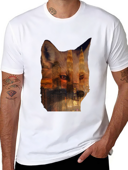 Fox Cityscape Graphic Black T-Shirt