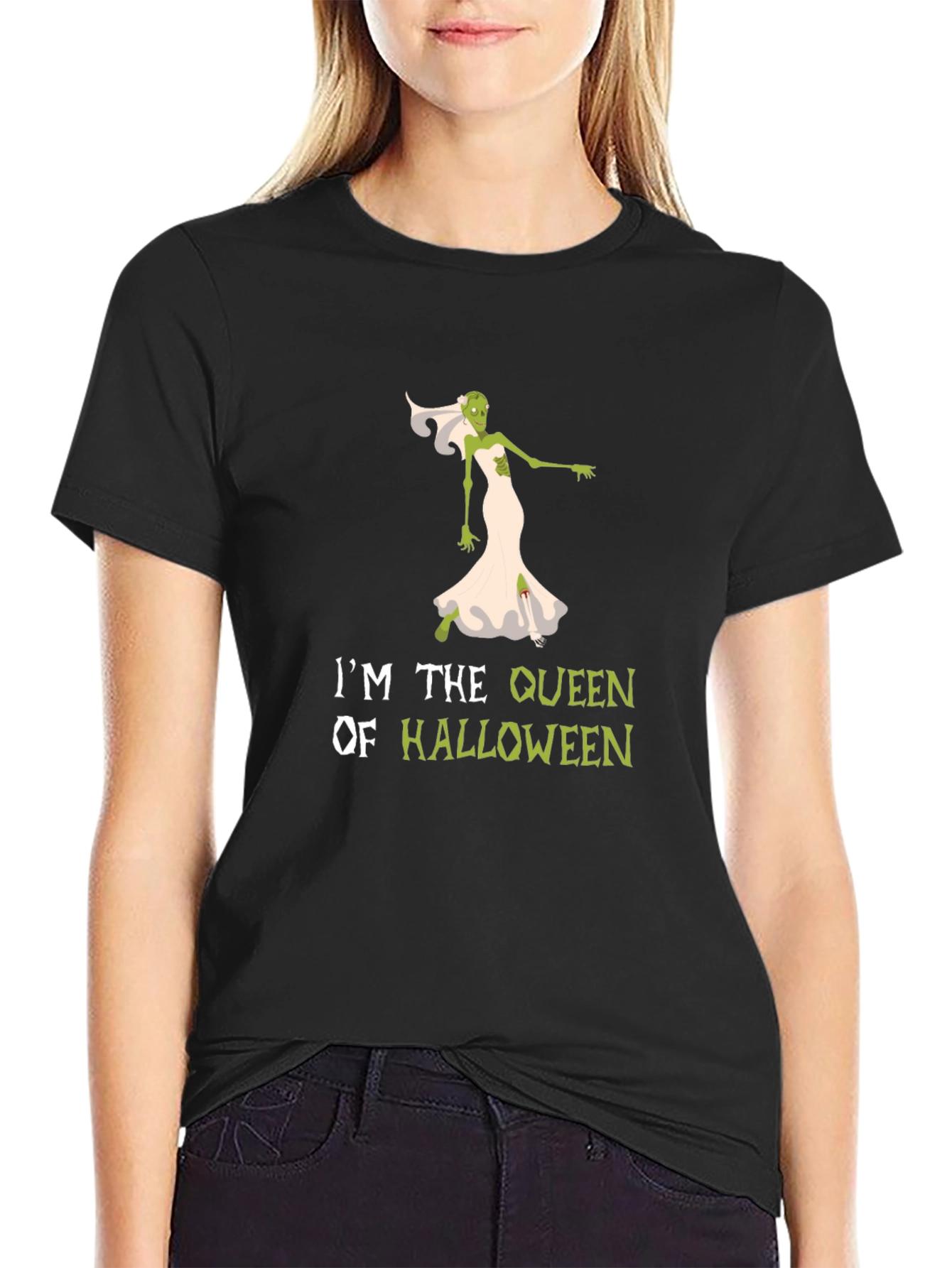 Halloween Queen Zombie Bride T-Shirt