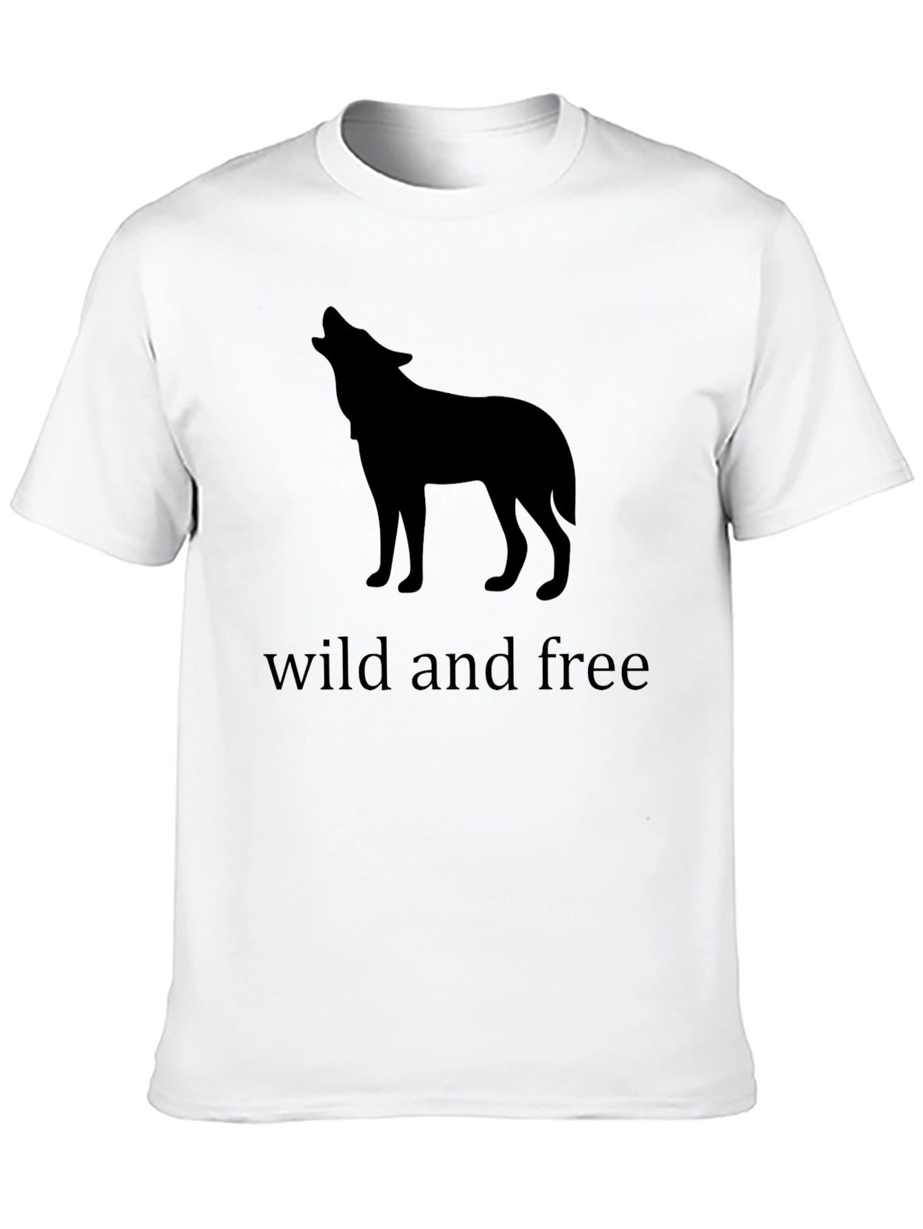 Wild and Free Wolf T-Shirt - Black