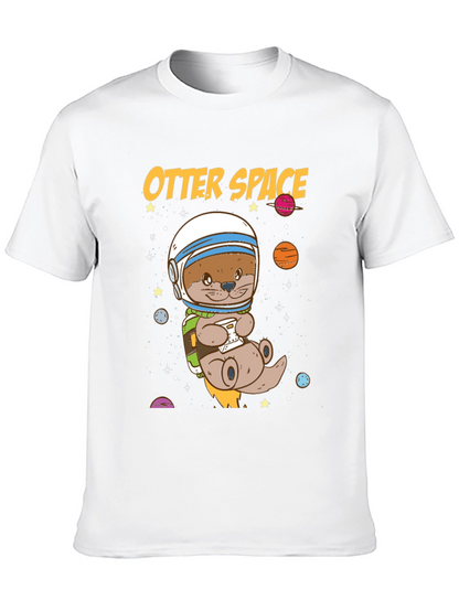 Otter Space Graphic T-Shirt - Astronaut Animal Tee