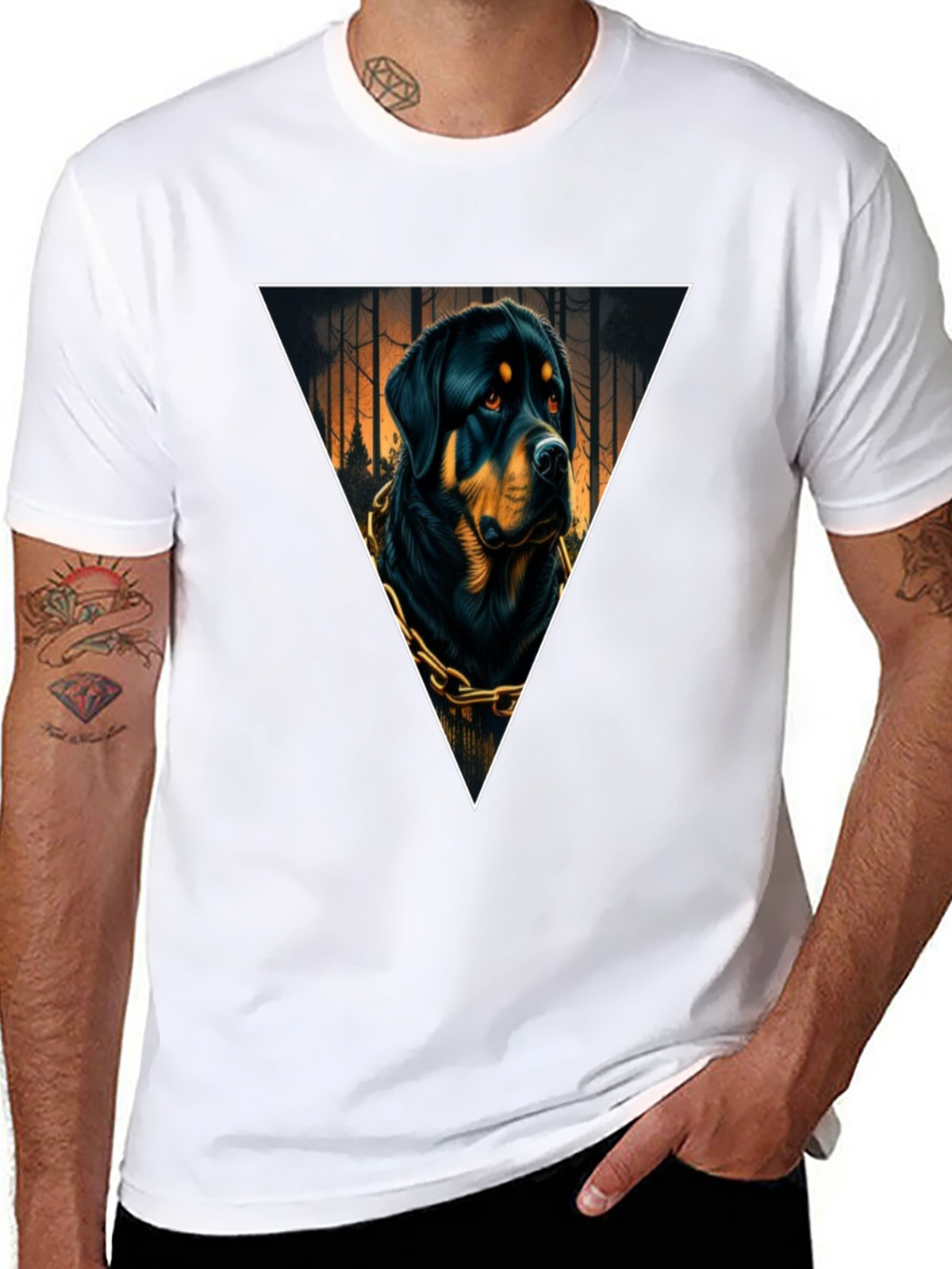 Rottweiler Triangle Graphic Tee