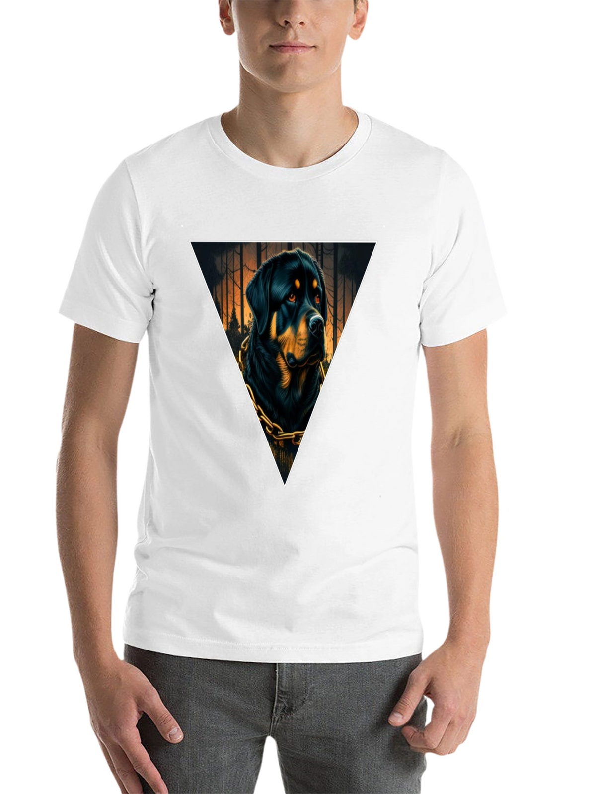 Rottweiler Triangle Graphic Tee