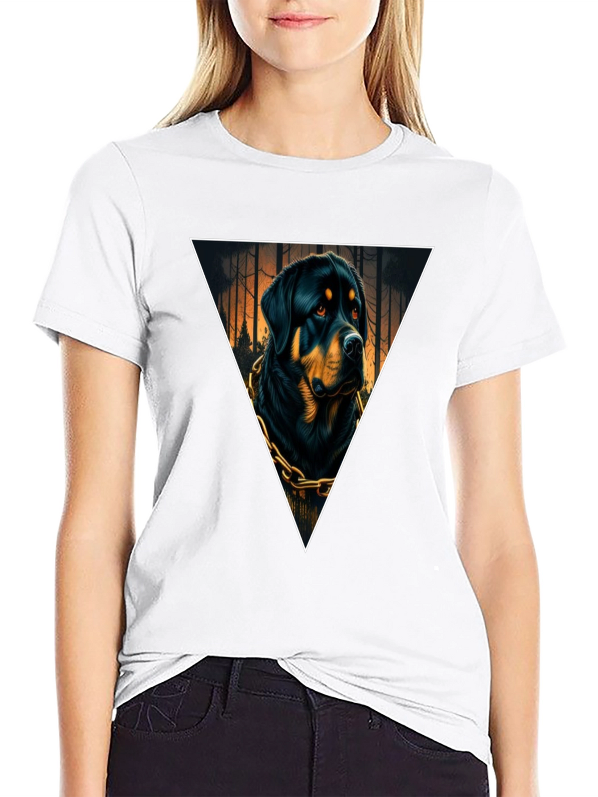 Rottweiler Triangle Graphic Tee