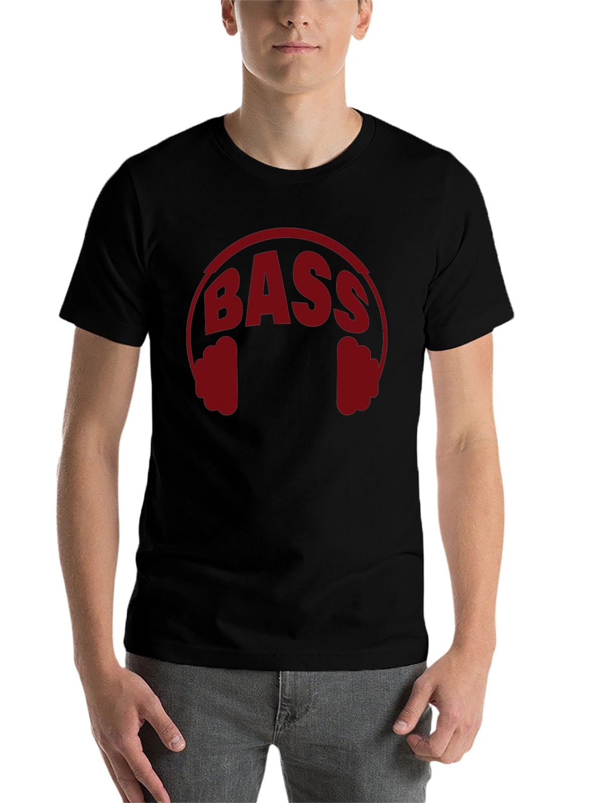 Bass Headphones Graphic T-Shirt - Music Lover Tee
