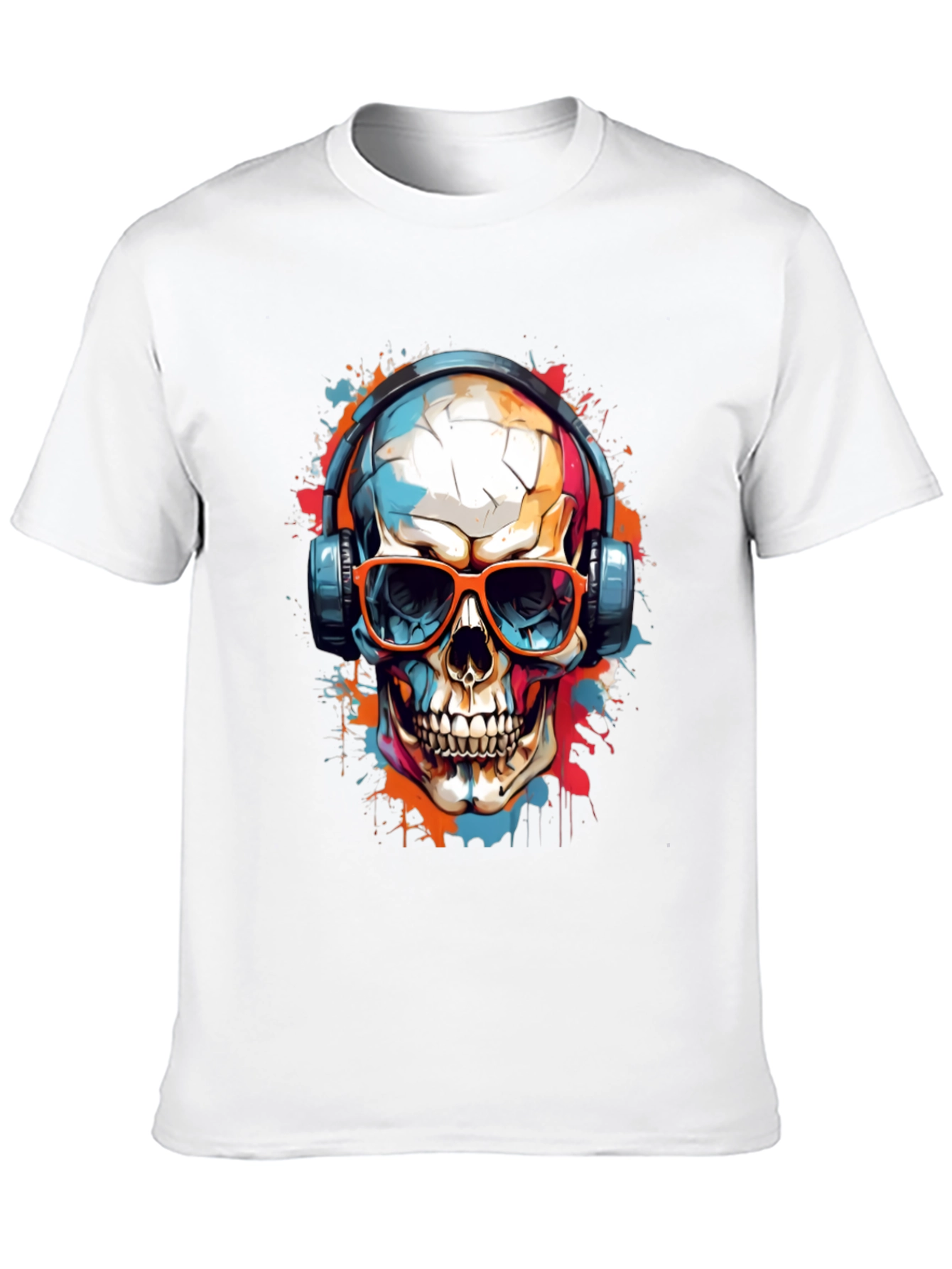 Skull Graphic Tee - Music Lovers T-Shirt