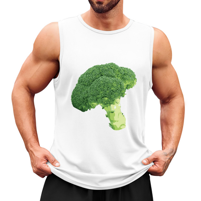 Realistic Fresh Broccoli Vegetable Food Funny Graphic Tank