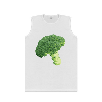 Realistic Fresh Broccoli Vegetable Food Funny Graphic Tank