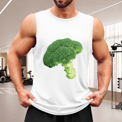 Realistic Fresh Broccoli Vegetable Food Funny Graphic Tank