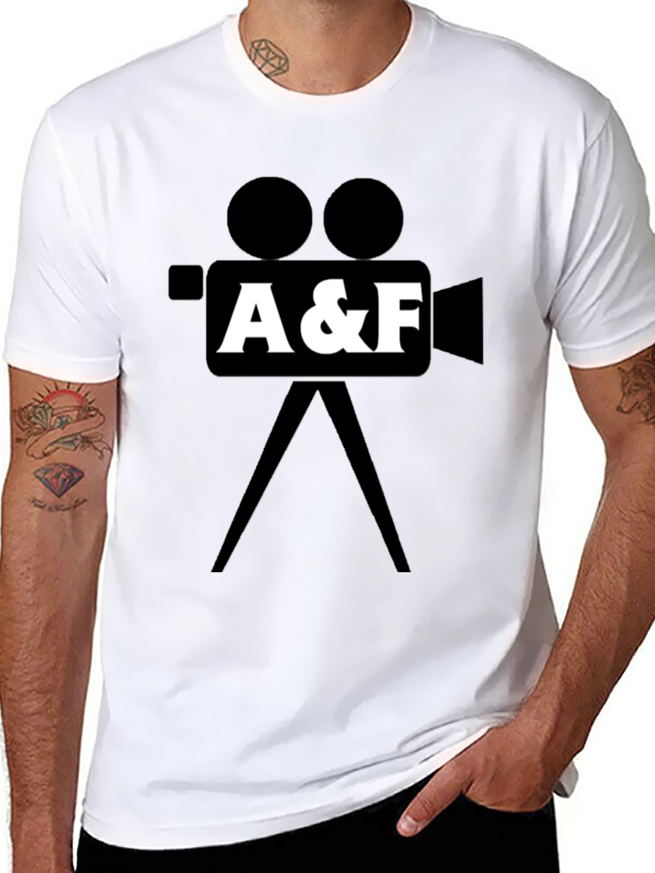 A&F Camera Graphic T-Shirt - Black