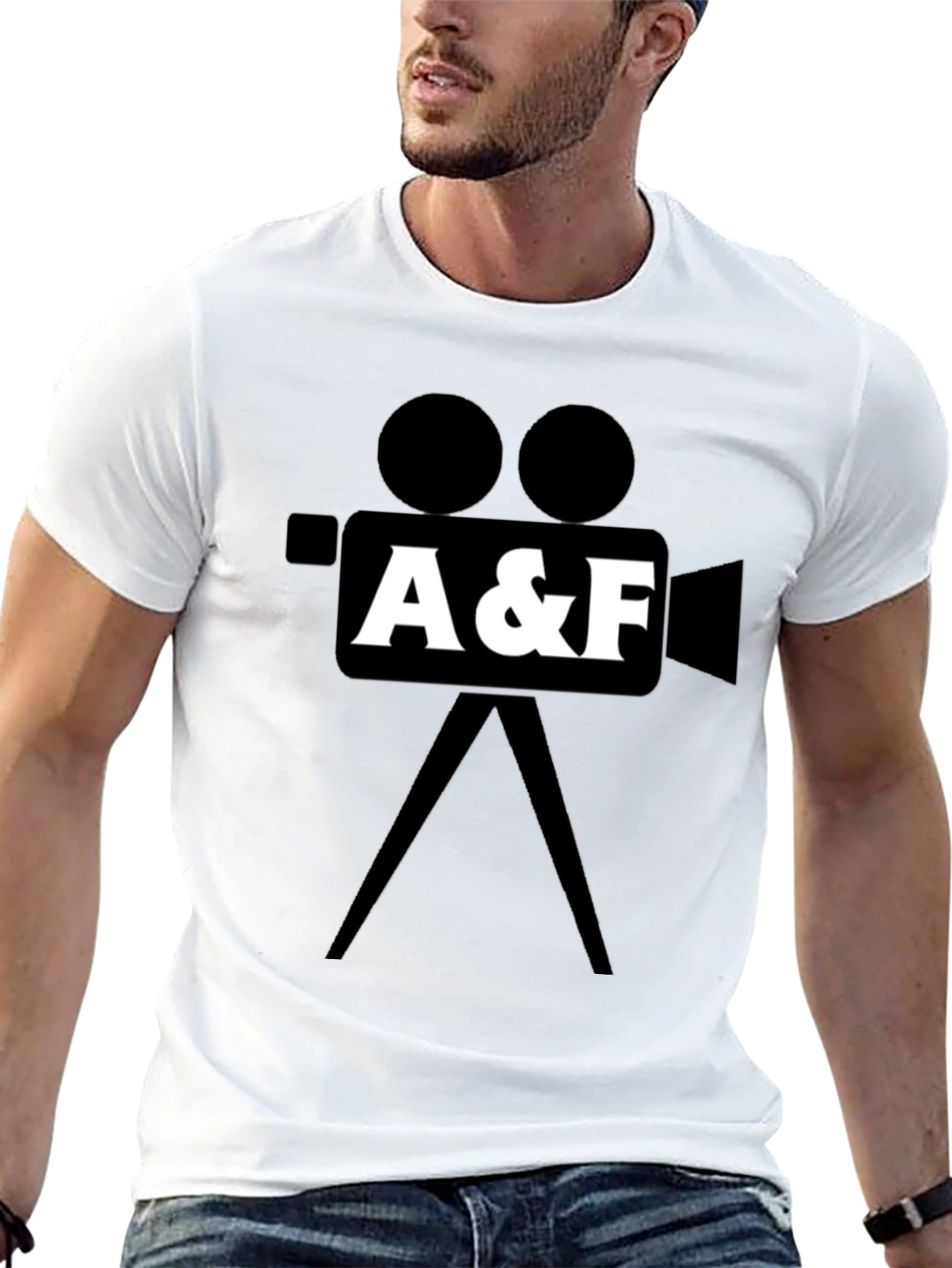 A&F Camera Graphic T-Shirt - Black