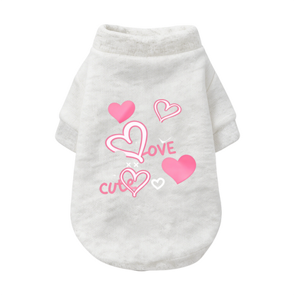 Trendy LOVE Letter X Pattern Pet Cardigan Sweater