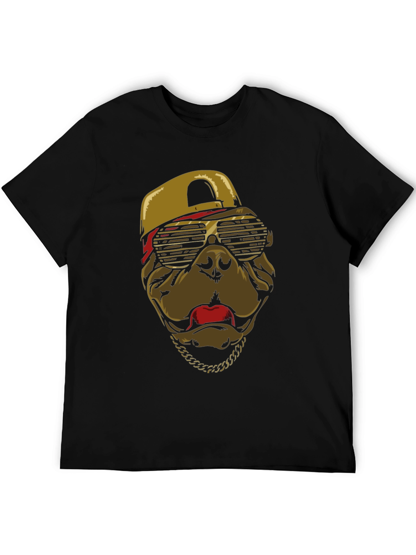 Cool Dog T-Shirt with Cap & Chain