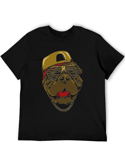 Cool Dog T-Shirt with Cap & Chain