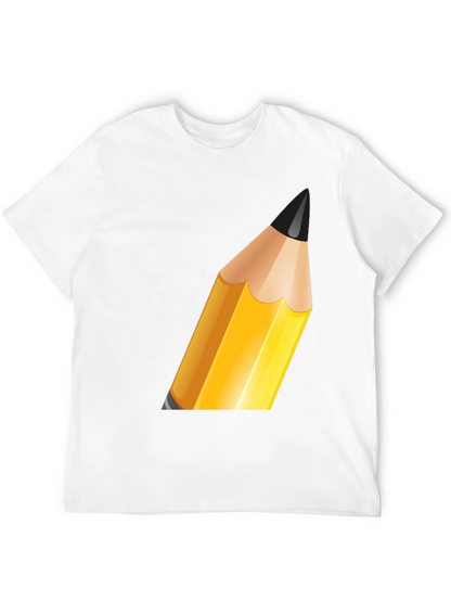 Pencil Graphic Black T-Shirt