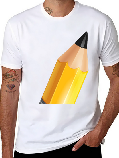Pencil Graphic Black T-Shirt