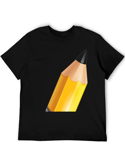 Pencil Graphic Black T-Shirt