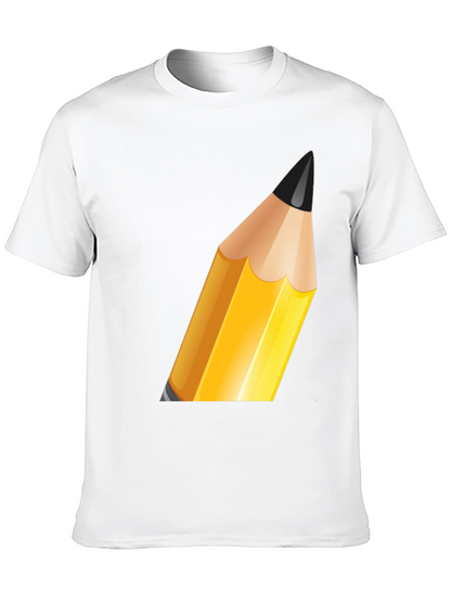 Pencil Graphic Black T-Shirt