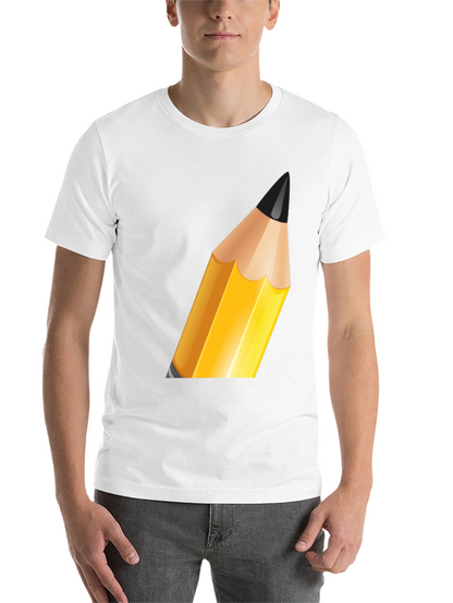 Pencil Graphic Black T-Shirt