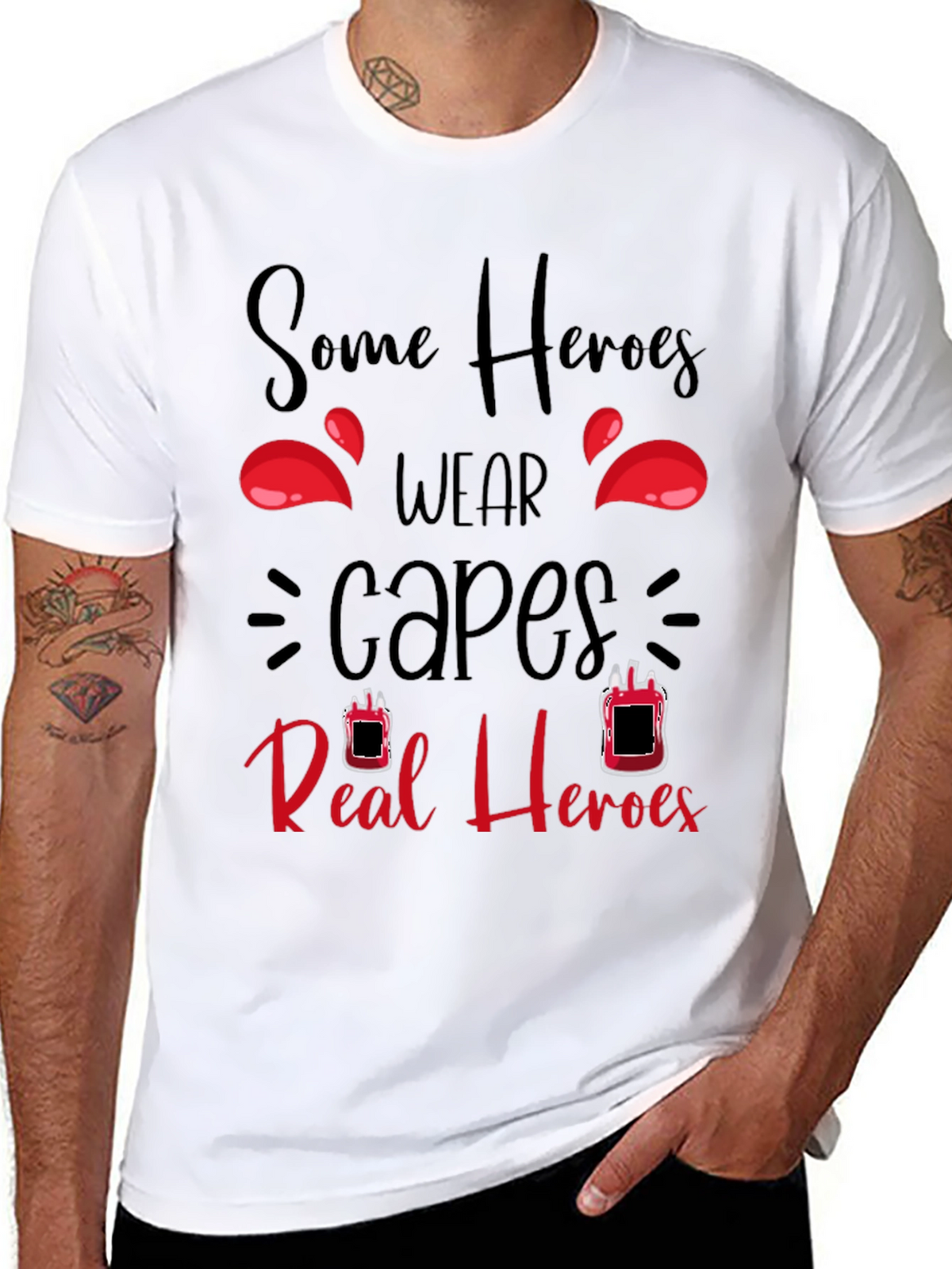 Blood Donor Hero Graphic T-Shirt