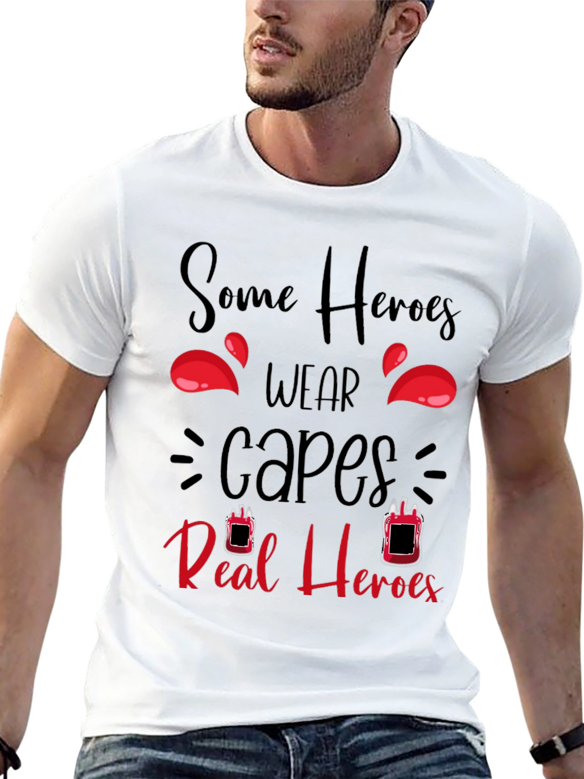Blood Donor Hero Graphic T-Shirt