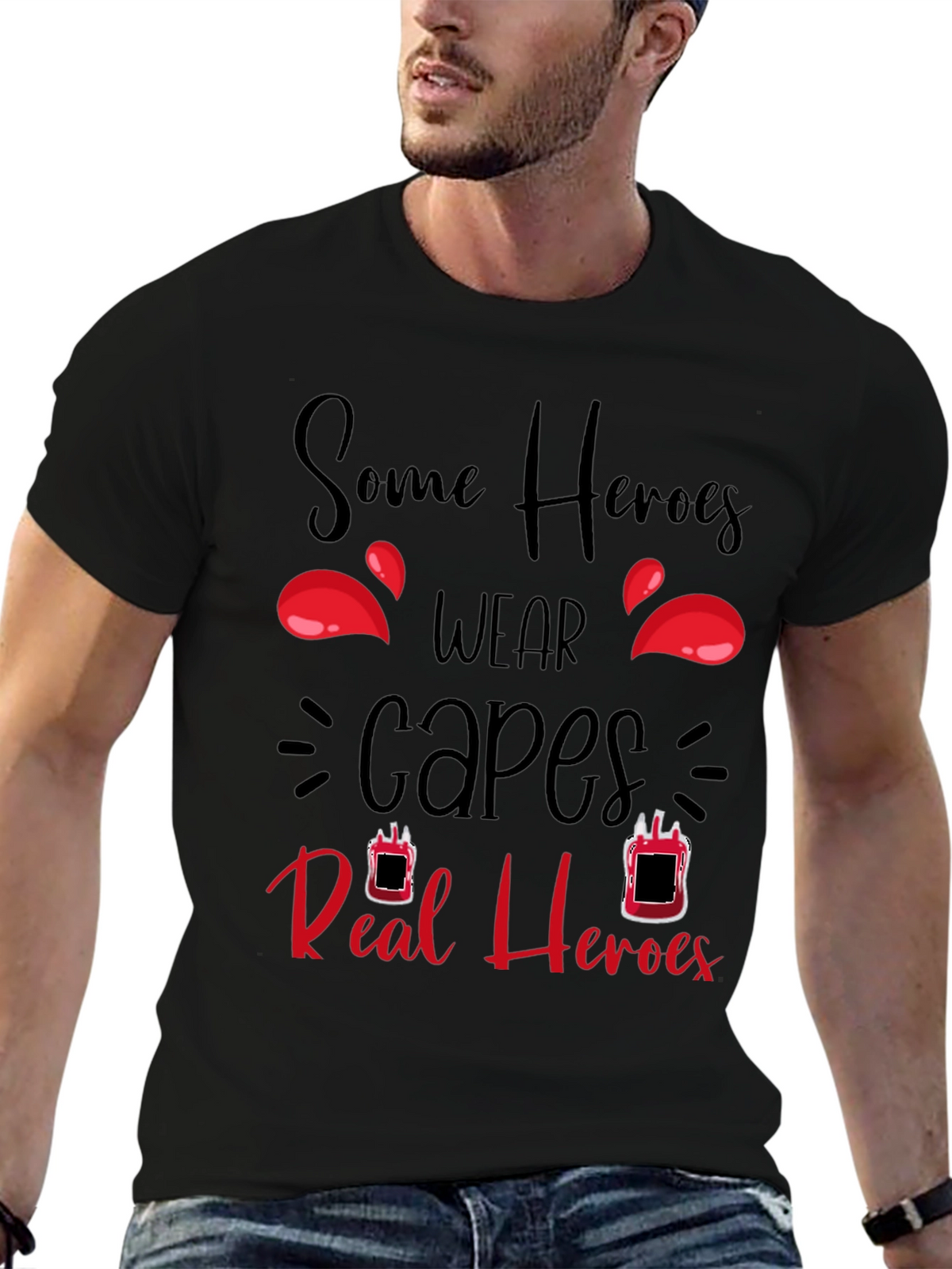 Blood Donor Hero Graphic T-Shirt