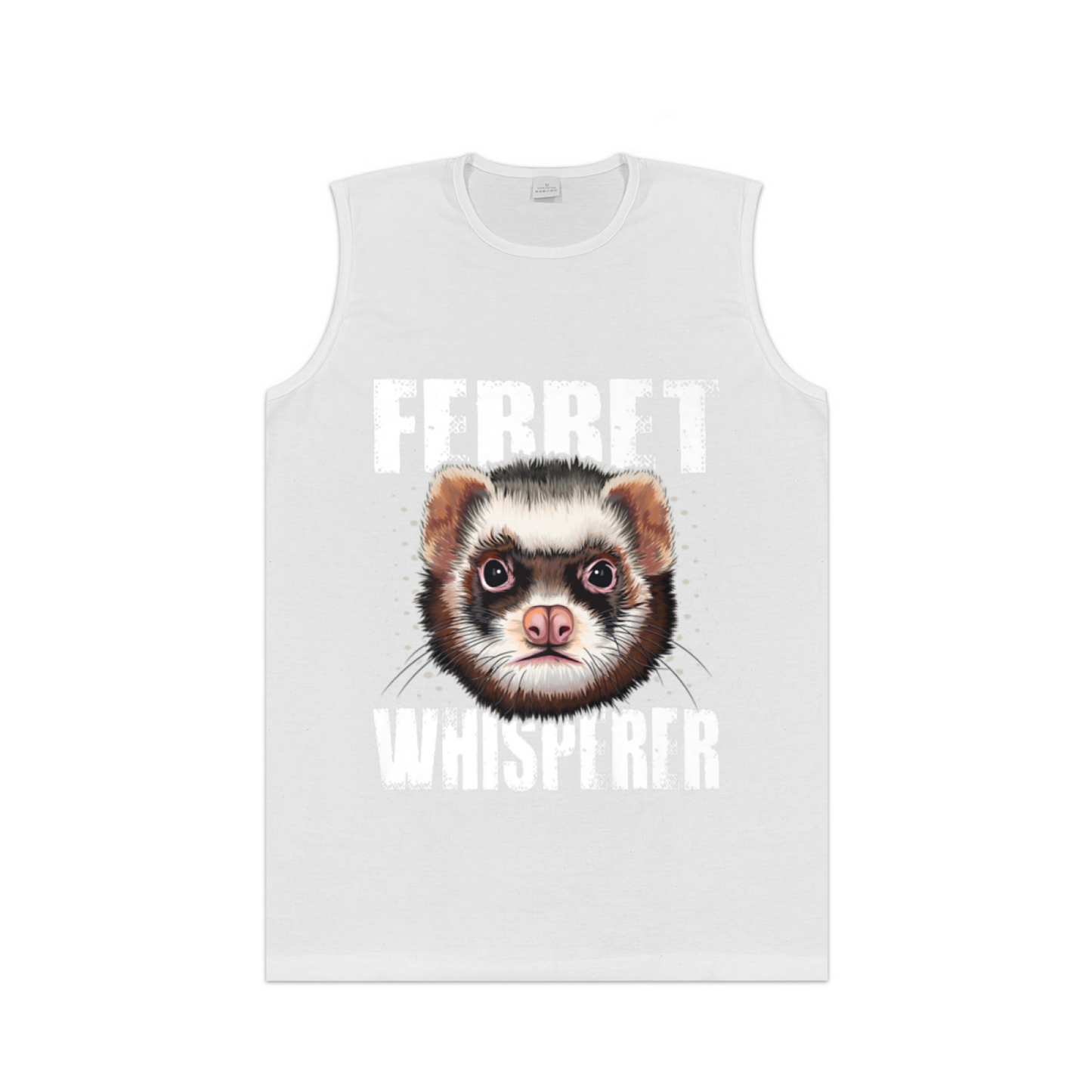 Vintage Distressed Ferret Whisperer Cute Pet Lover Tank