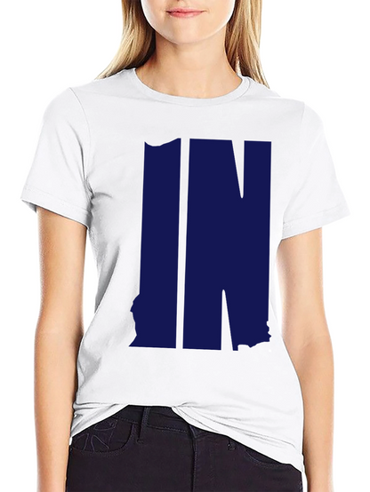 Indiana State Outline IN T-Shirt
