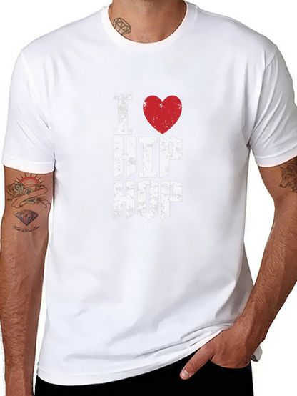 I Love Hip Hop Graphic Black T-Shirt