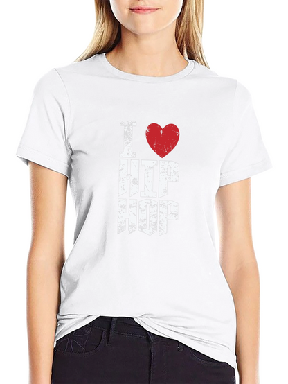 I Love Hip Hop Graphic Black T-Shirt