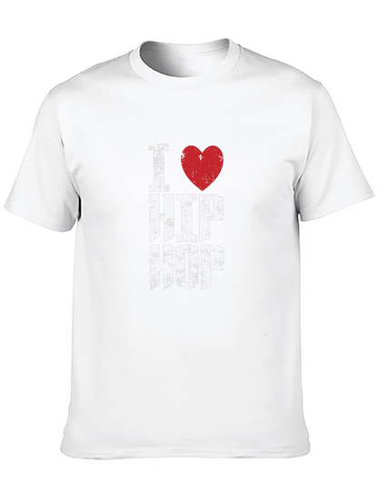 I Love Hip Hop Graphic Black T-Shirt