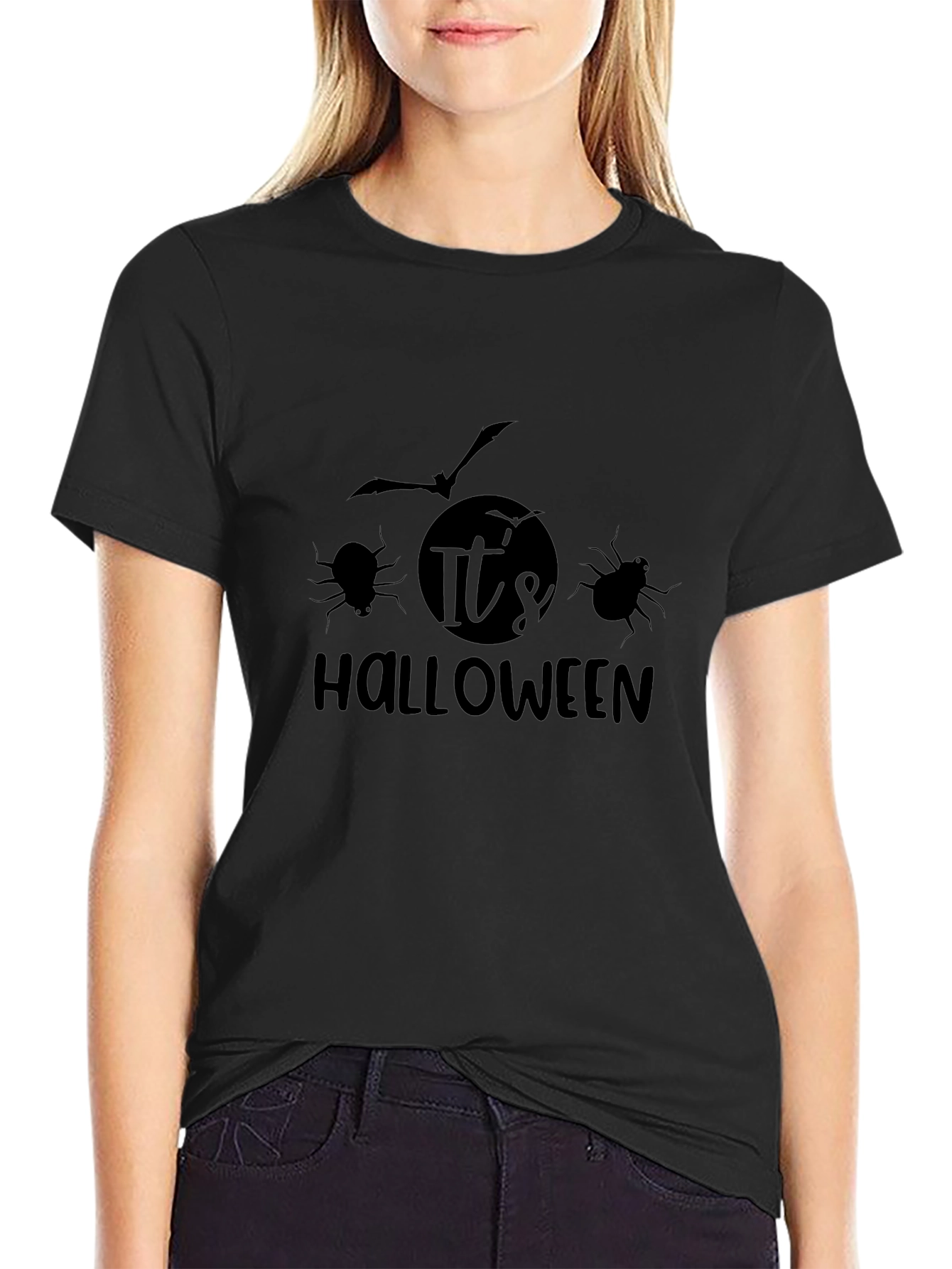 Its Halloween Graphic Tee - Black