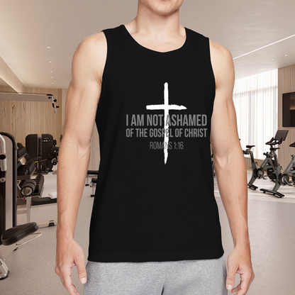 I Am Not Ashamed Of The Gospel Christian Cross Men Tank