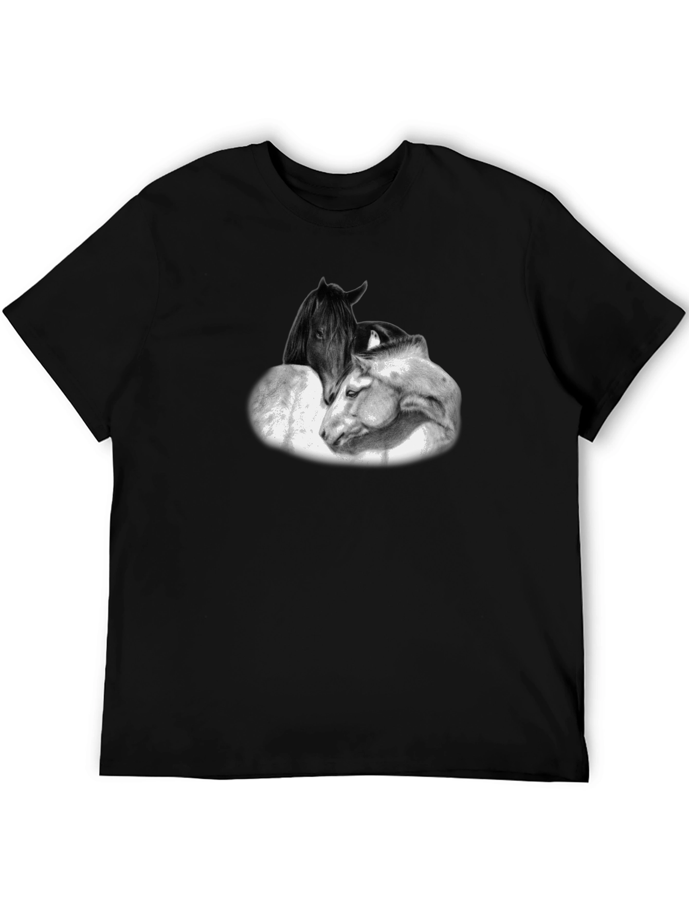 Horse Graphic Black T-Shirt